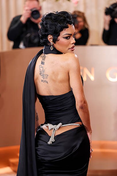 Teyana Taylor Owns the Golden Globes 2026 In Custom Schiaparelli and a Career Defining Win 5