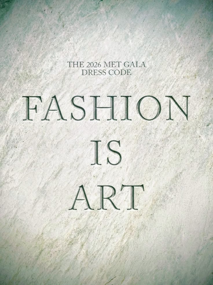 The Met Gala 2026: “Fashion Is Art” A Bold New Era for Fashion’s Biggest Night