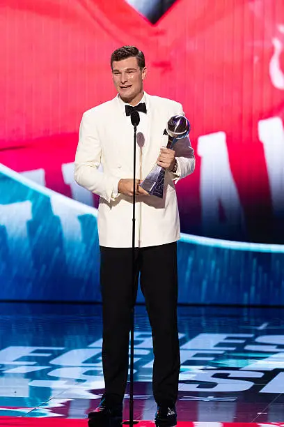 Fernando Mendoza Wins Best College Athlete in Men's Sports at the ESPY Awards in Ralph Lauren Purple Label
