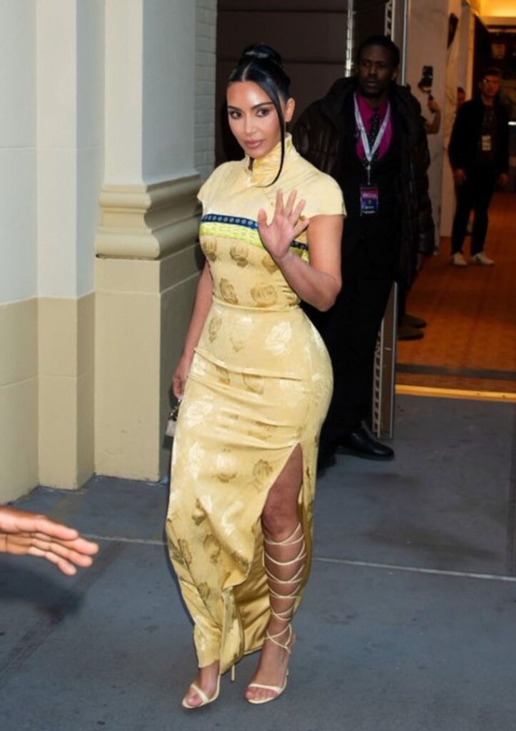 Kim Kardashian in Vintage Dior by John Galliano (Fall/Winter 1997) ahead of the met gala