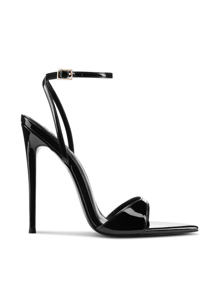 FEMME LA GG Heel in Patent Black