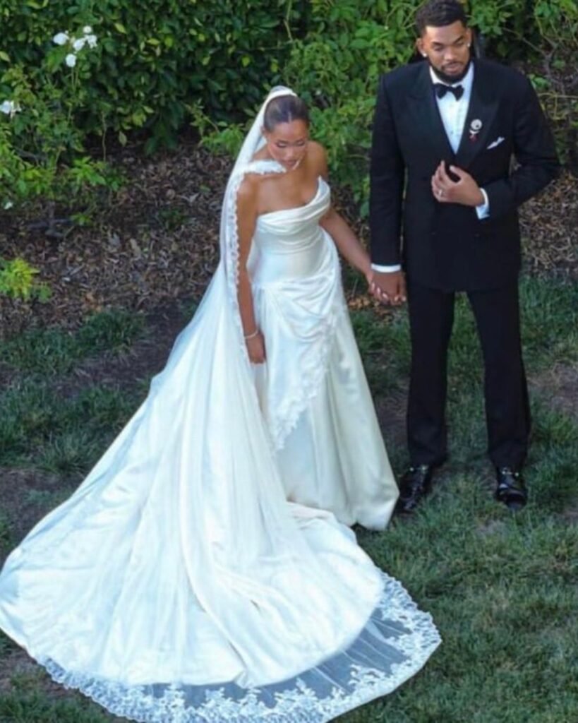Jordyn Woods Marries Karl-Anthony Towns in an Old Hollywood-Inspired Wedding Look 2 Danielle Frankel, Jordyn Woods, Karl-Anthony Towns, Ralph Lauren, Tiffany & Co., Wedding