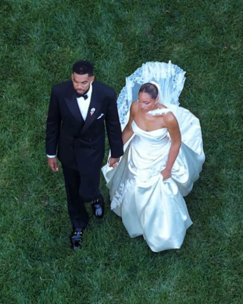 Jordyn Woods Marries Karl-Anthony Towns in an Old Hollywood-Inspired Wedding Look 1 Danielle Frankel, Jordyn Woods, Karl-Anthony Towns, Ralph Lauren, Tiffany & Co., Wedding