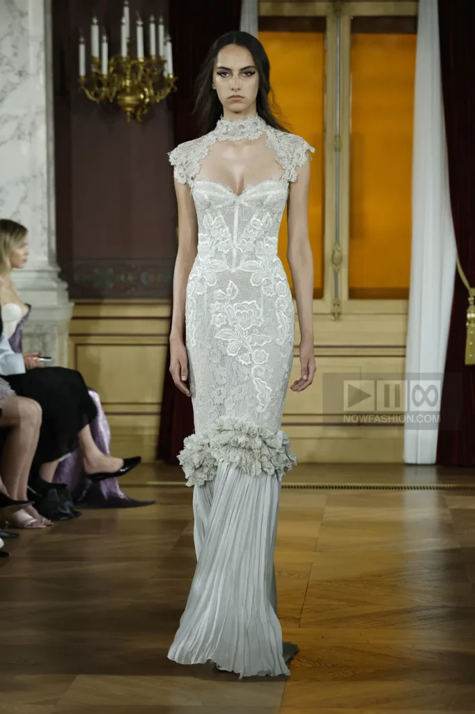 ArdAzAei 23 Model on the runway at the Ardazaei fashion show in Paris, Fall Winter 2026 Couture Fashion Week, Runway Look #023