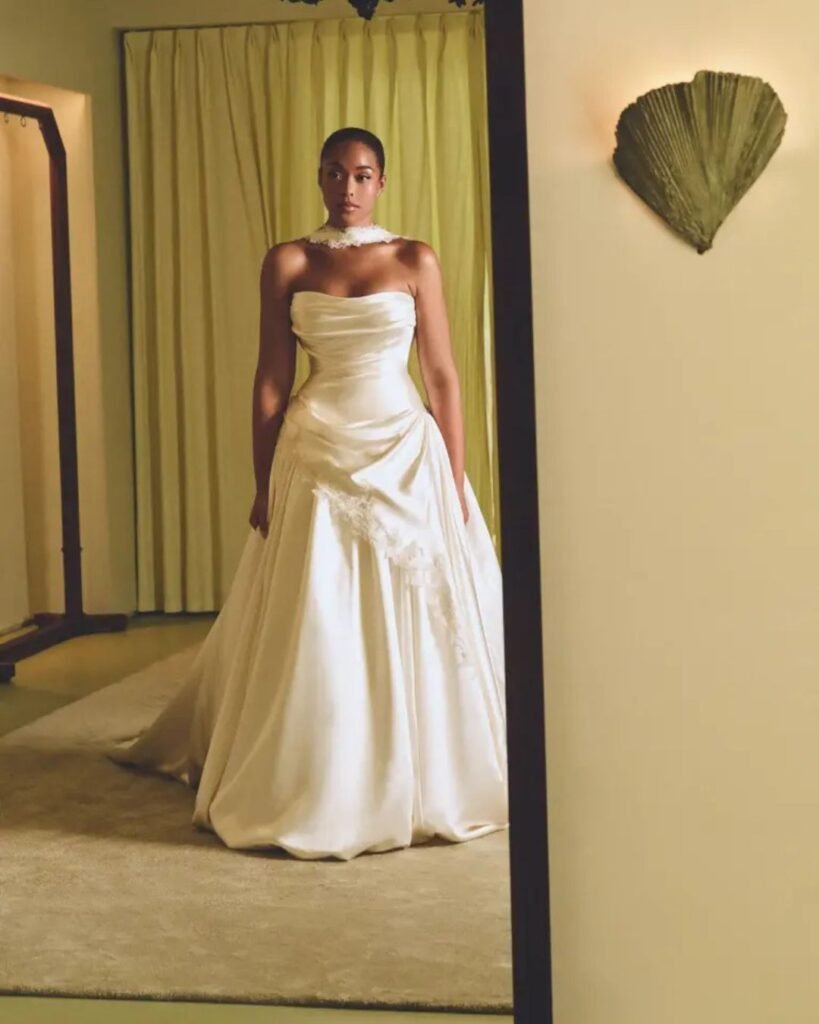 Jordyn Woods Marries Karl-Anthony Towns in an Old Hollywood-Inspired Wedding Look 8 Danielle Frankel, Jordyn Woods, Karl-Anthony Towns, Ralph Lauren, Tiffany & Co., Wedding