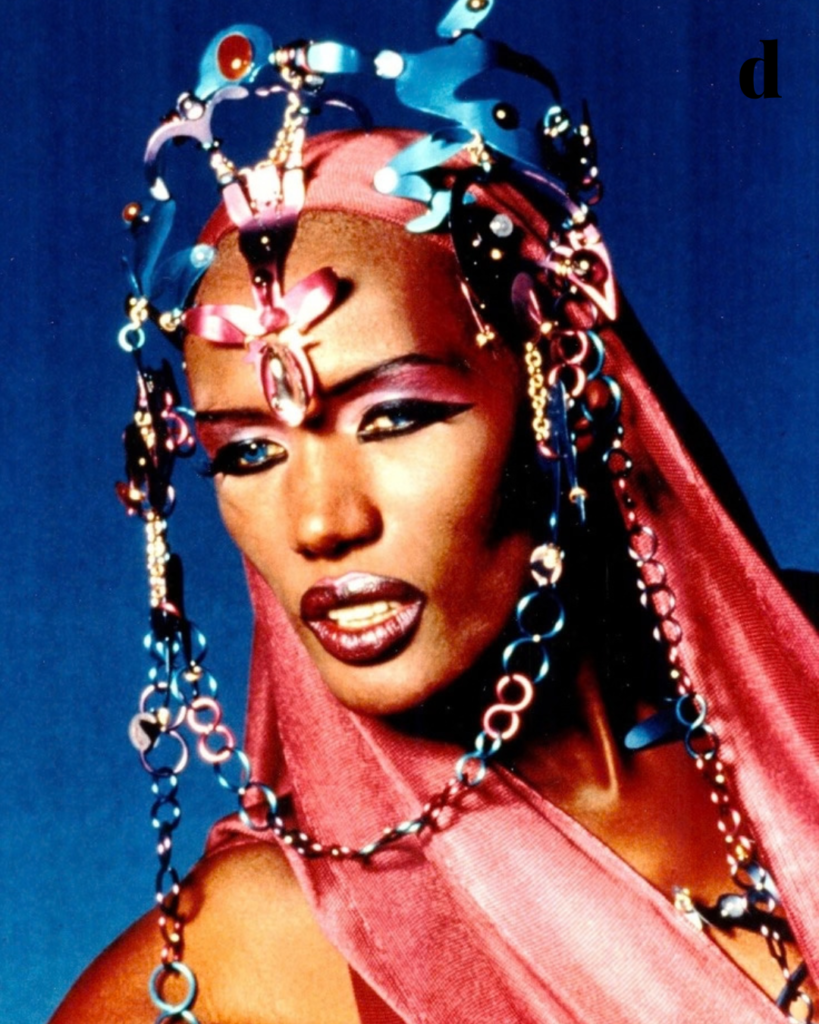 Grace Jones: The Revolutionary Fashion Icon Who Redefined Style, Beauty and Power red minimalist fashion new blog post announcement instagram post 14 1 4