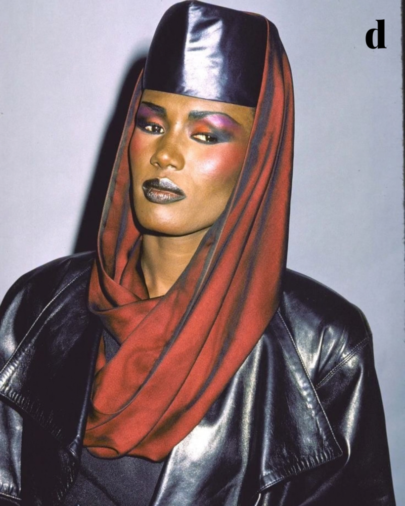 Grace Jones: The Revolutionary Fashion Icon Who Redefined Style, Beauty and Power red minimalist fashion new blog post announcement instagram post 9 1 14