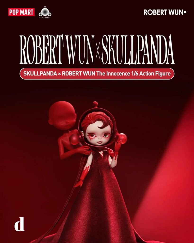 POP MART x Robert Wun: The Skullpanda Doll Inspired by a Dramatic Couture Creation
