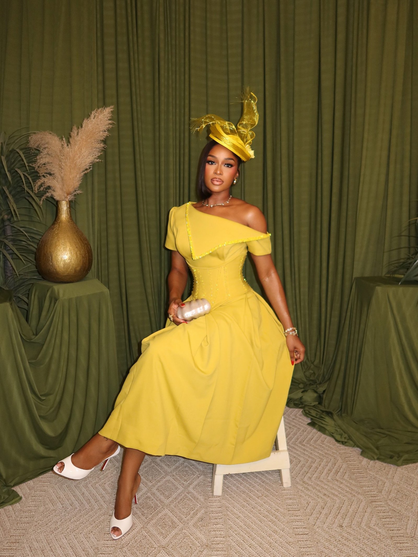 Frances Theodore Embraces Fruitful Elegance in Breathtaking Xesi Apparel Outfits