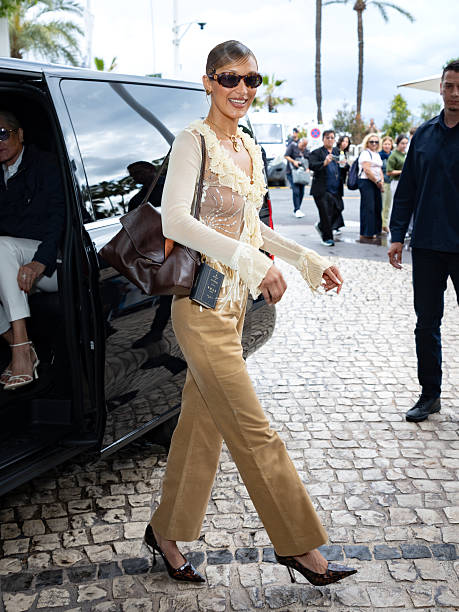 Bella Hadid Makes Off-Duty Statement in Coach Chelsea Shoulder Bag at Cannes