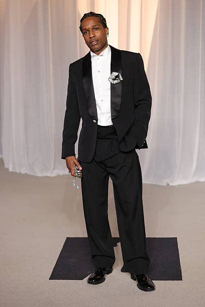 A$AP Rocky Makes a Bold Fashion Statement Wearing a Custom Chanel at Academy Museum Gala 2026 6 A$AP Rocky Makes a Bold Fashion Statement in Custom Chanel With the SS27 Cloud Clutch