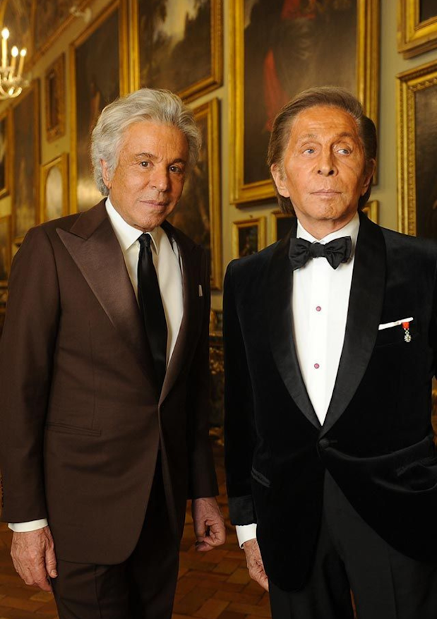 Valentino Garavani and Giancarlo Giammetti