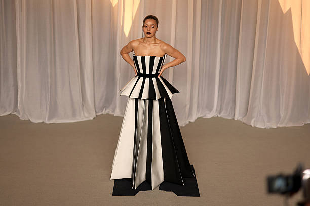Chase Infiniti attending the 6th Annual Academy Museum Gala in Custom Louis Vuitton