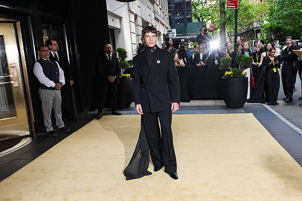Connor Storrie attends the 2026 Met Gala celebrating “Costume Art” at the Metropolitan Museum of Art wearing Saint Laurent.