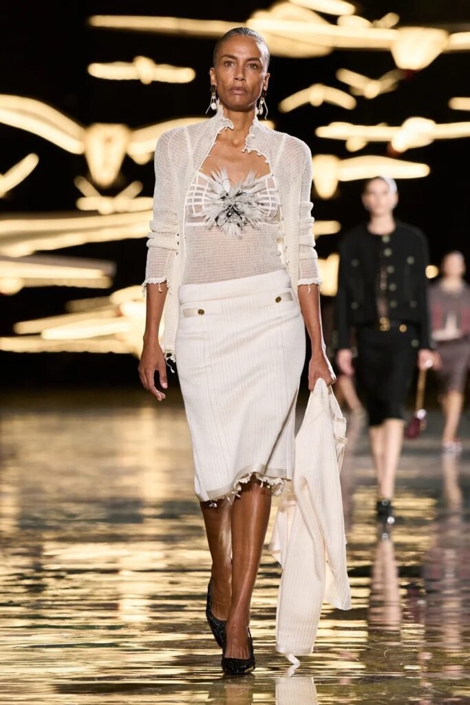 Chanel Spring 2027 Ready-to-Wear by Matthieu Blazy reimagines tweed, tailoring, sheer dressing and iconic accessories with bold new energy.